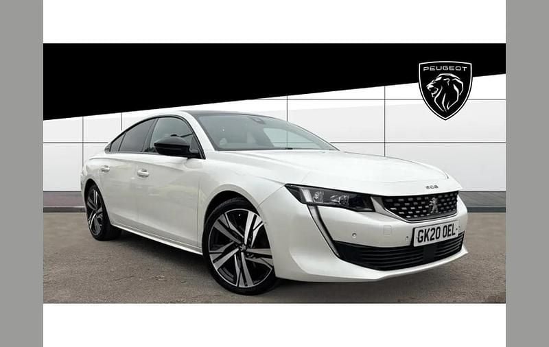 White Used 2020 Peugeot 508 GT-line Hatchback | £11,861 (Fair price) - Image 1/4
