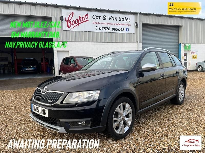 Black Used 2015 Skoda Octavia Scout 4x4 Estate | £8,995 (Fair price) - Image 1/1
