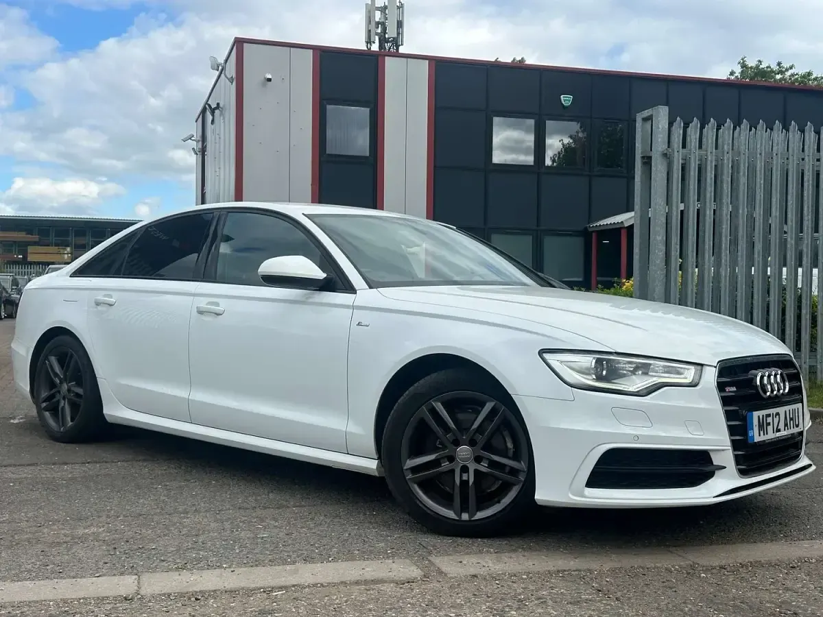 Used Audi A6 S-Line 177 HP (130 kW) 2012 White Sedan