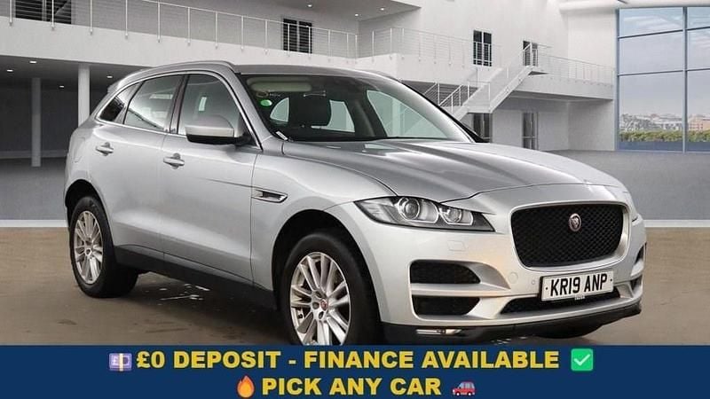 Silver Used 2019 Jaguar F-Pace Portfolio SUV | £14,149 (Fair price) - Image 1/4