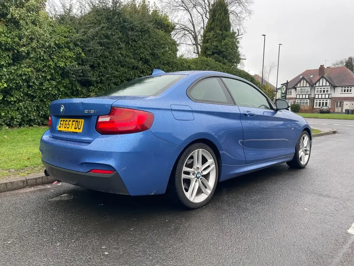 Used BMW 218 M Sport 136 HP (100 kW) 2015 Blue Coupe
