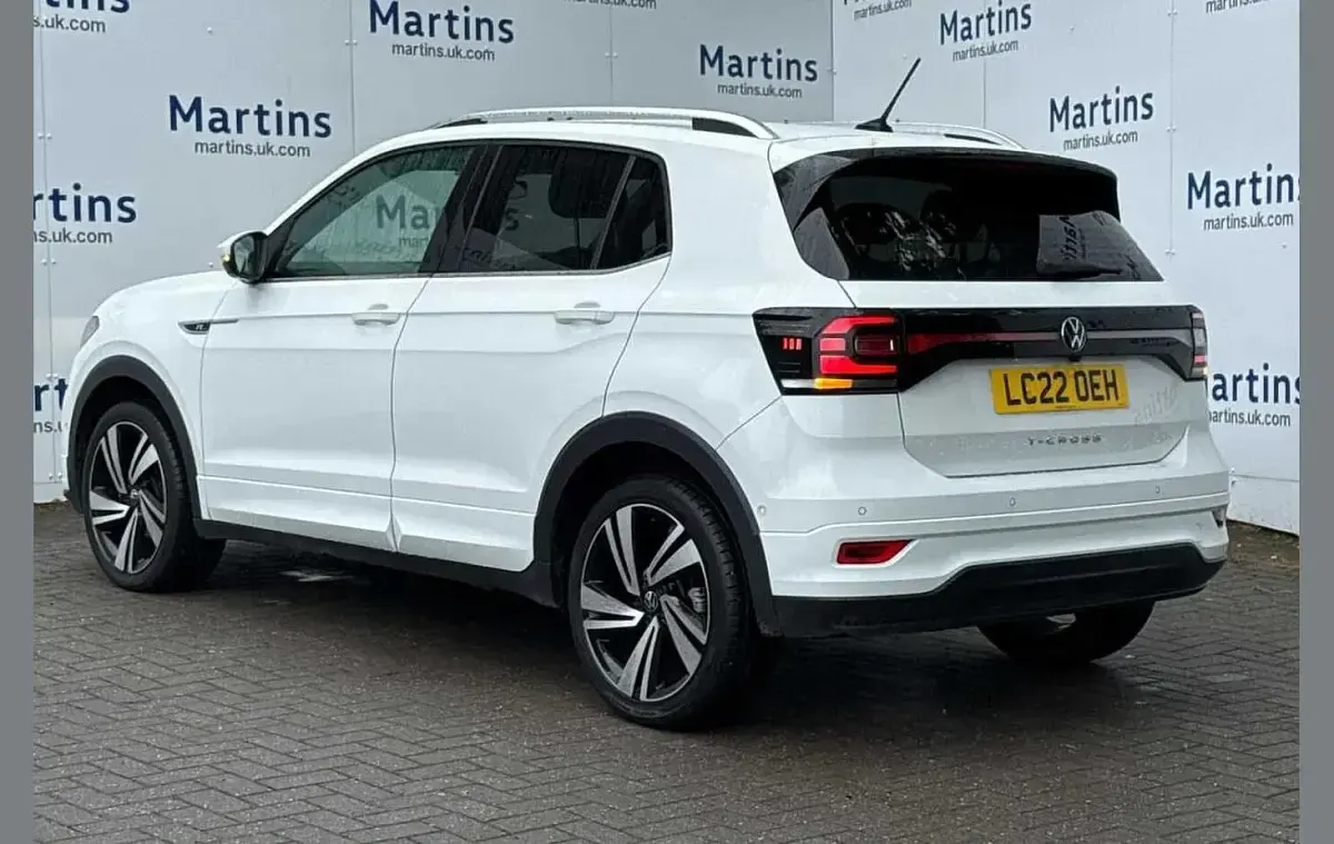 Used VW T-Cross R-line 110 HP (80 kW) 2022 White SUV