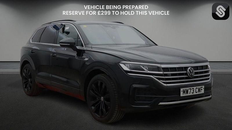 Grenadilla black metallic/grenadilla black metalli Used 2023 VW Touareg R-line SUV | £42,650 (Fair price) - Image 1/4