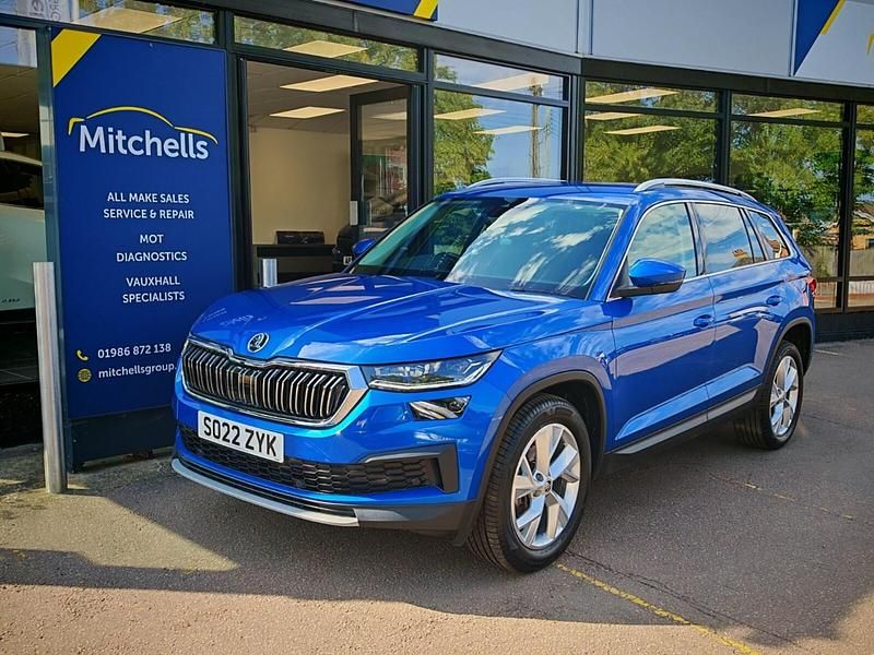 Blue Used 2022 Skoda Kodiaq SE L SUV | £22,495 (Fair price) - Image 1/4