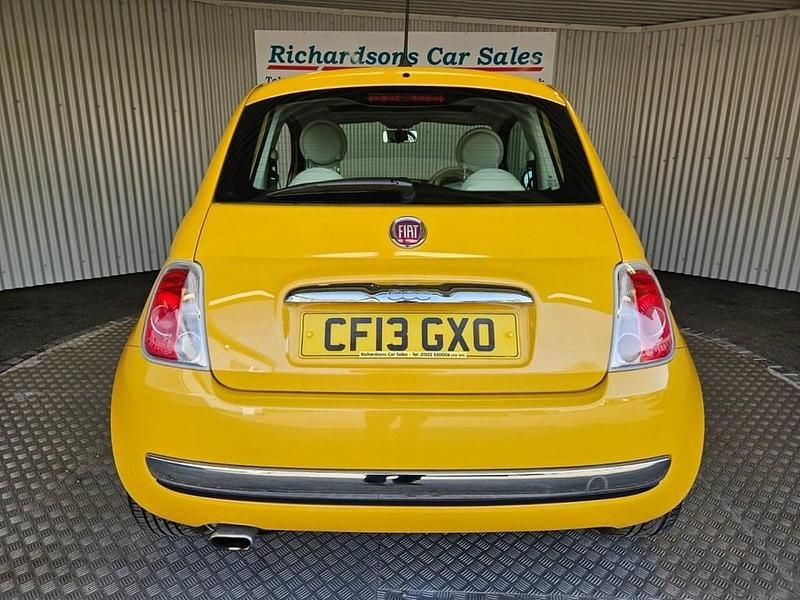 Used Fiat 500 Lounge 69 HP (50 kW) 2013 Yellow Hatchback