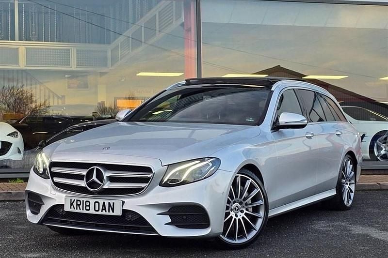 Used Mercedes E350 AMG Line Premium 2018 Silver Estate