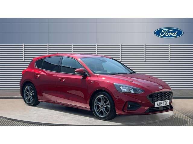 Red Used 2019 Ford Focus ST-Line Hatchback | £8,978 (Fair price) - Image 1/4