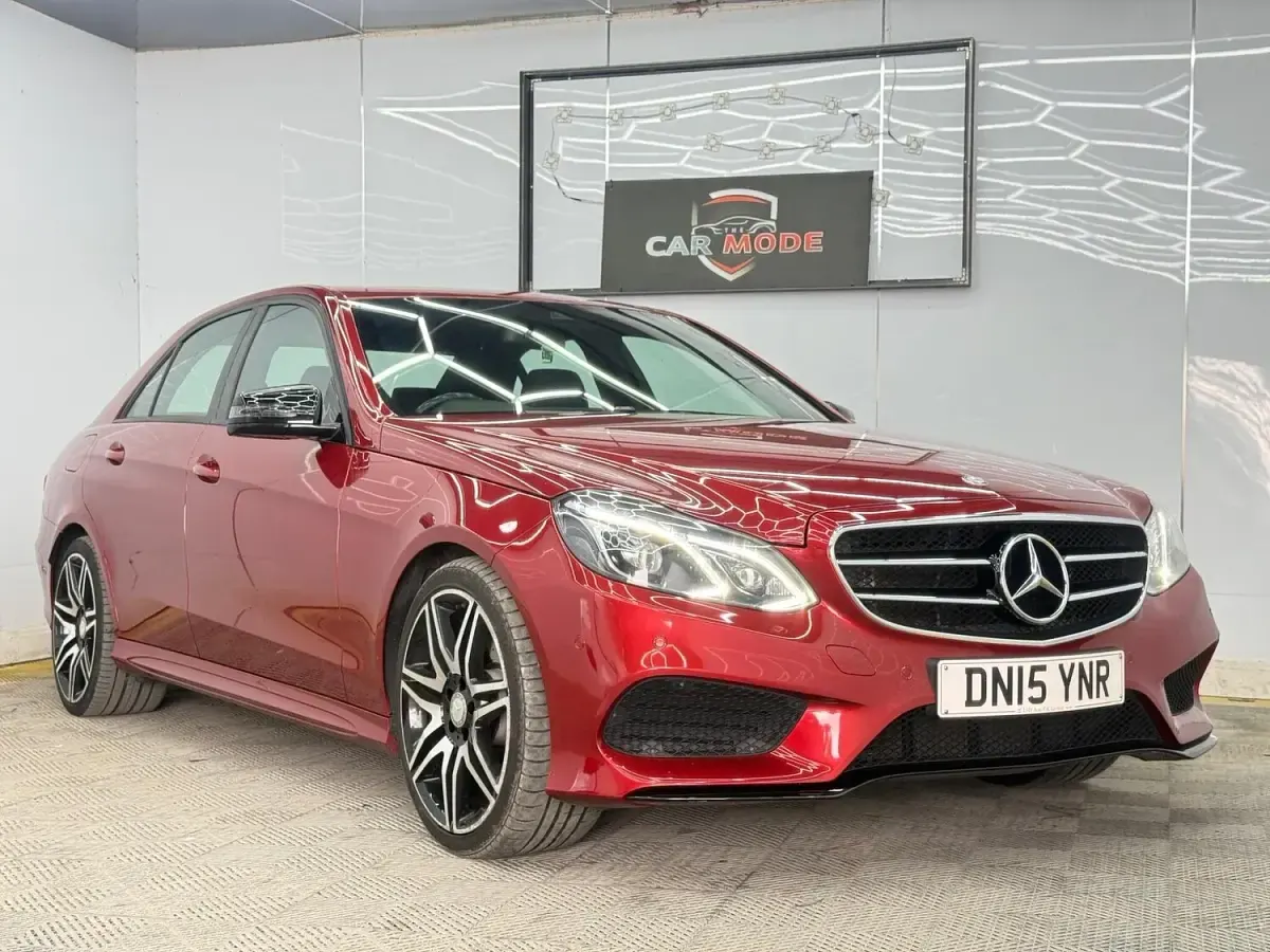 Used Mercedes E220 AMG 177 HP (130 kW) 2015 Red Sedan