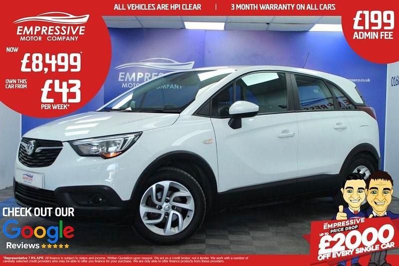 White Used 2019 Vauxhall Crossland X SUV | £8,499 (Fair price) - Image 1/4