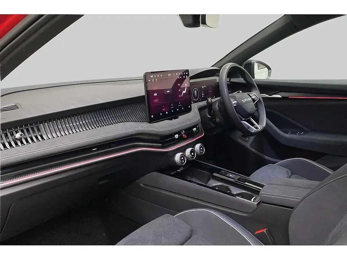 Used Skoda Superb SportLine 150 HP (110 kW) 2025 Carmine red metallic Estate