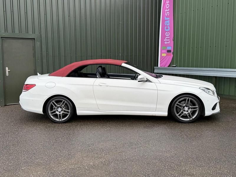 Used Mercedes E220 AMG line 2014 White Cabriolet