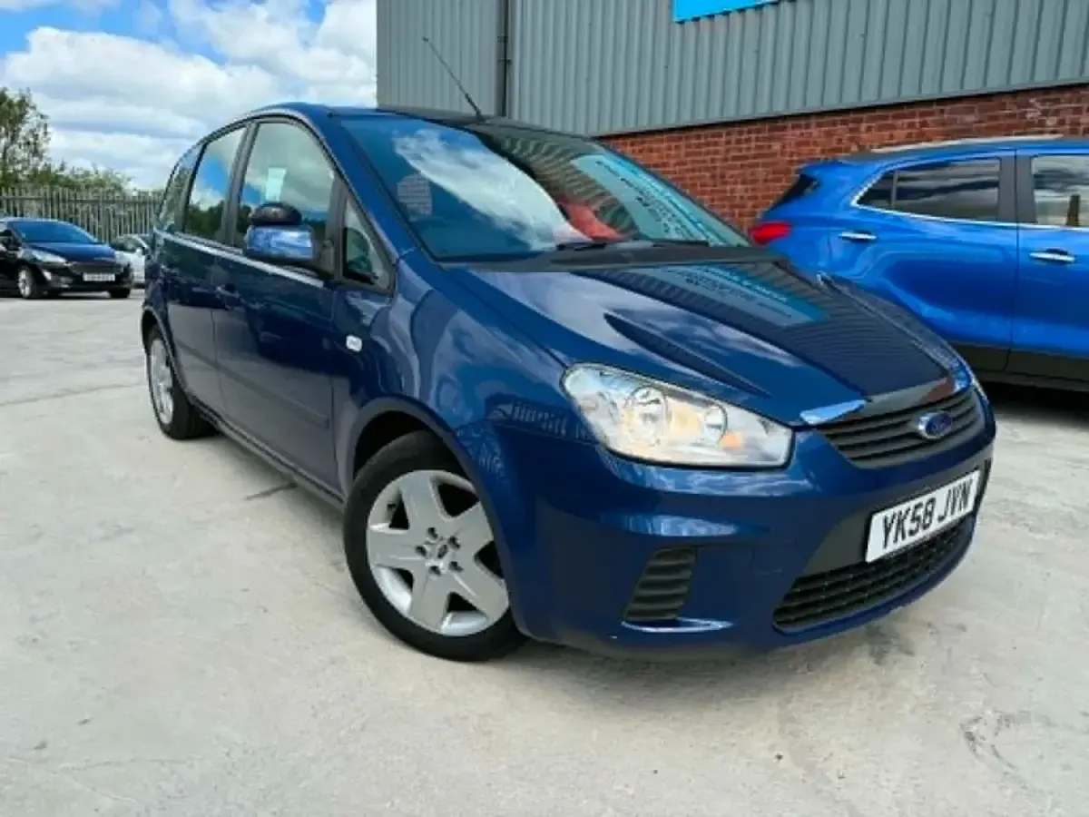 Käytetty Ford C-MAX Style 100 HP (73 kW) 2008 Sininen Tila-auto