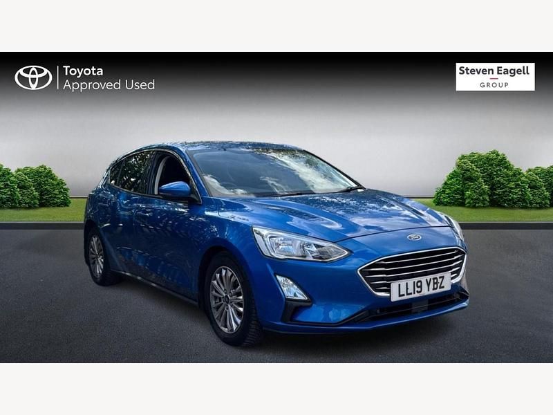 Blue Used 2019 Ford Focus Titanium Hatchback | £9,440 (Fair price) - Image 1/3