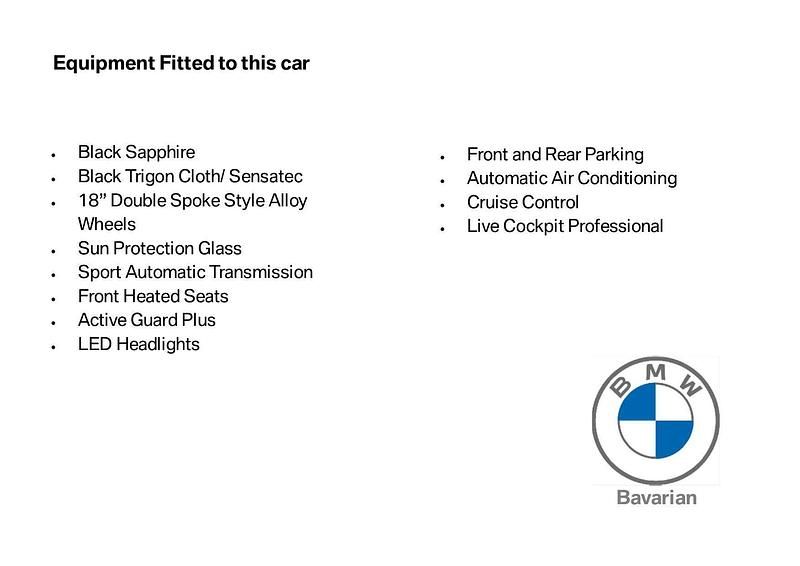 Black Used 2023 BMW 120 M Sport Hatchback | £23,995 (Good price) - Image 1/1