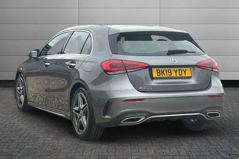 Used Mercedes A200 AMG line 161 HP (118 kW) 2019 Grey Hatchback