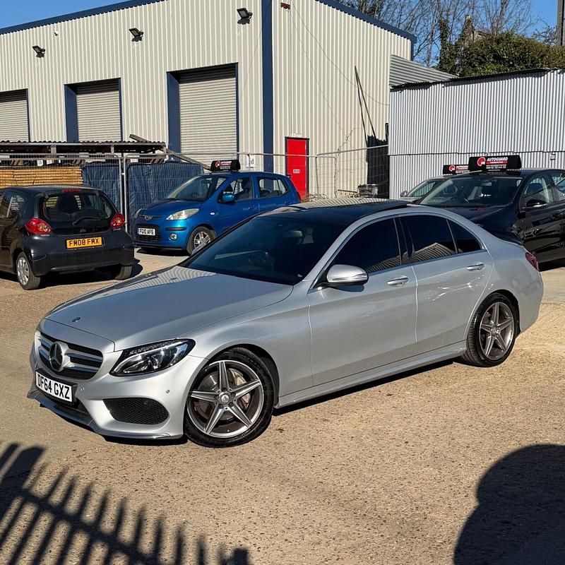 Used Mercedes C220 AMG Line Premium 2015 Silver Sedan