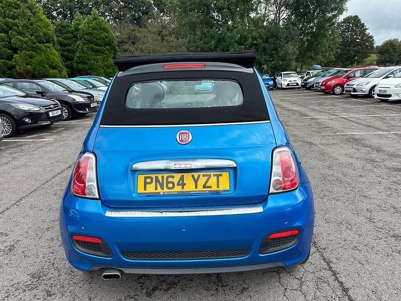 Used Fiat 500 S 69 HP (50 kW) 2014 Blue Cabriolet