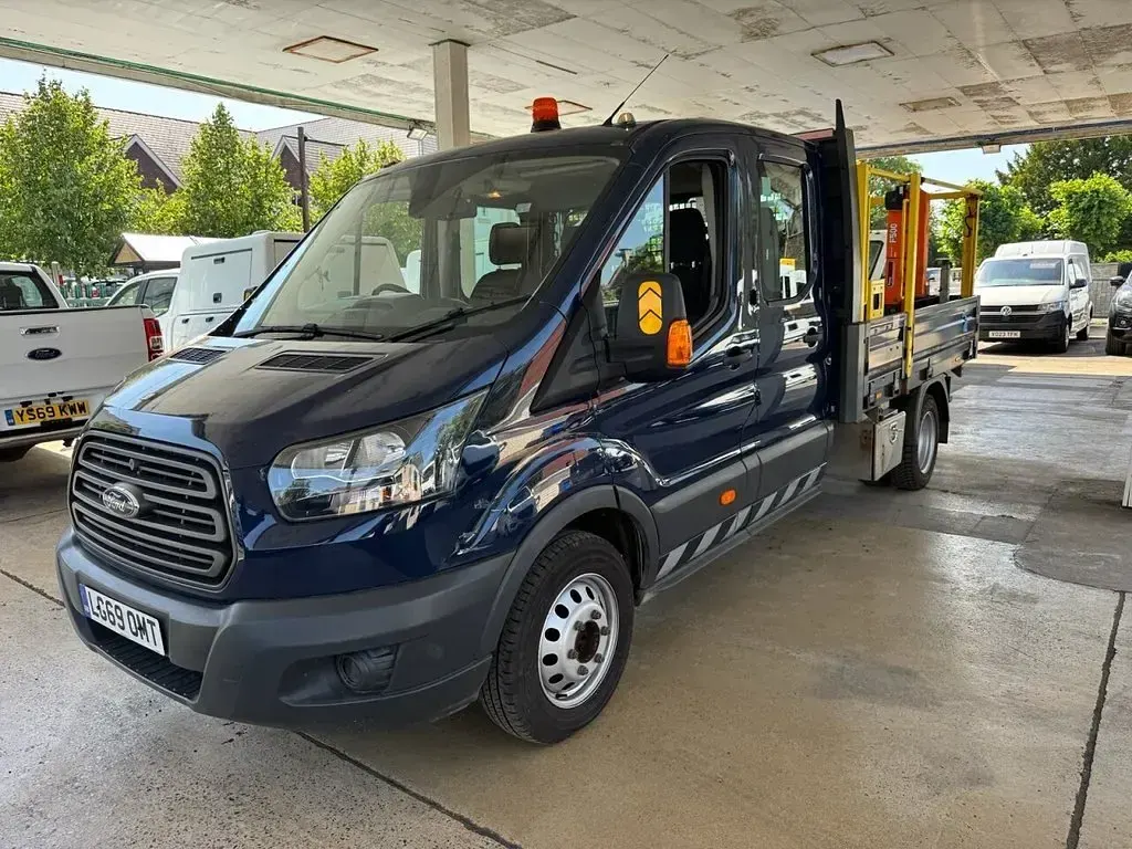 Used Ford Transit 130 HP (95 kW) 2019 Blue Cabriolet
