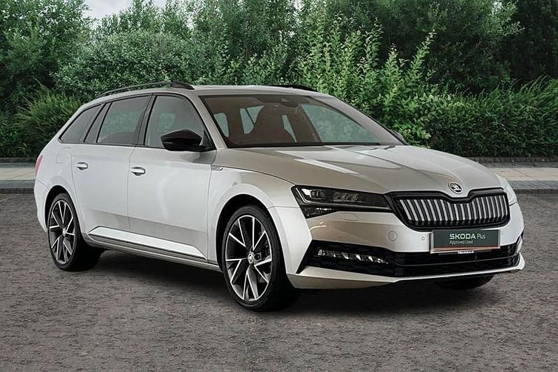 Silver Used 2022 Skoda Superb SportlinePlus Estate | £22,750 (A bit pricey) - Image 1/3
