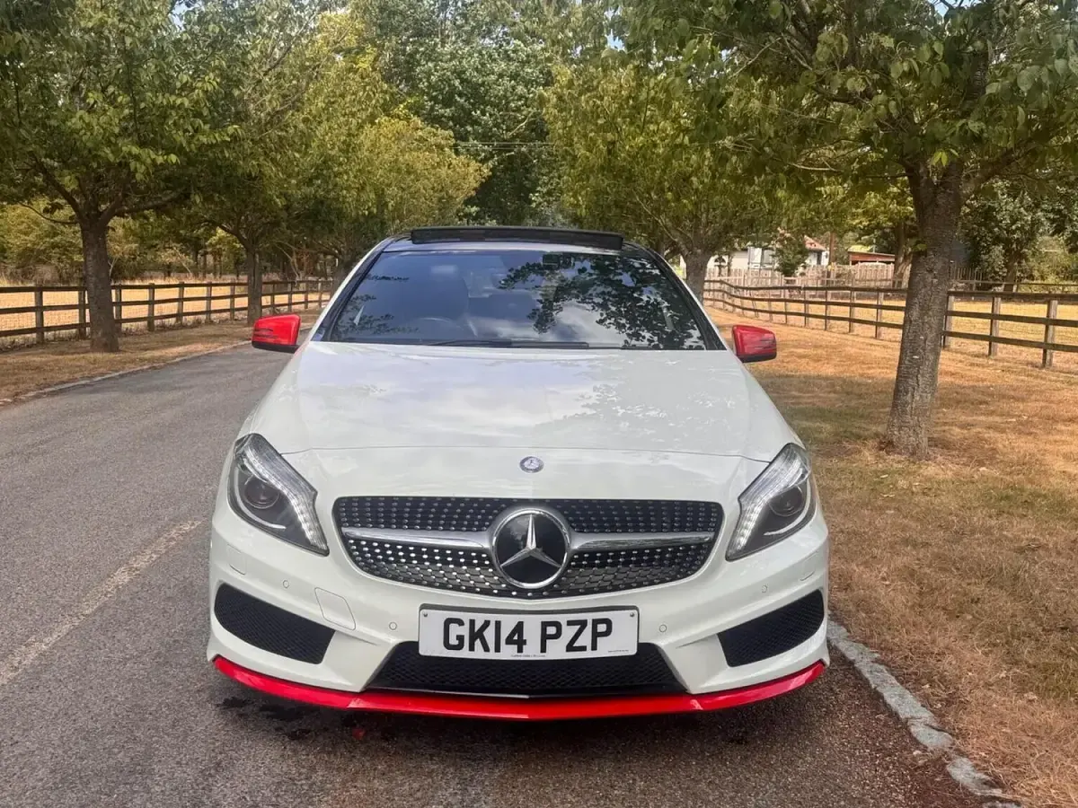 Used Mercedes A250 AMG 2014 White Hatchback