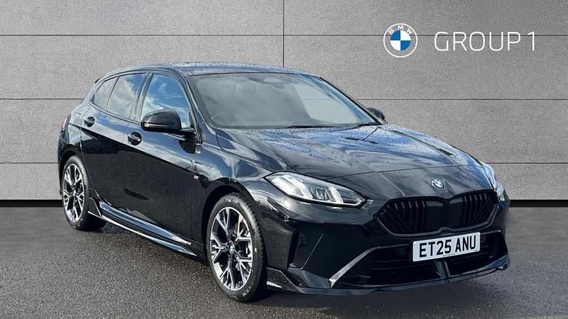 Black sapphire metallic paint Used 2025 BMW 120 M Sport Hatchback | £28,189 - Image 1/4