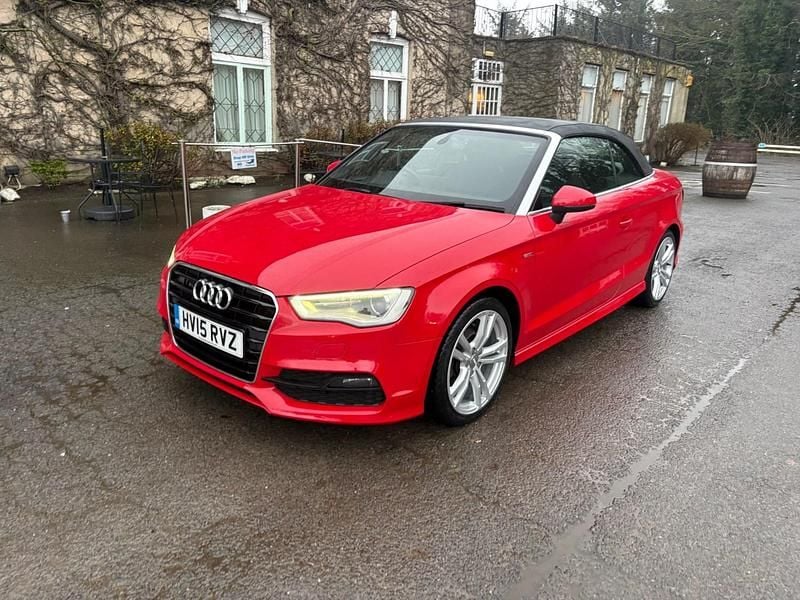 Red Used 2015 Audi A3 Cabriolet S-Line Cabriolet | £6,799 (Fair price) - Image 1/4