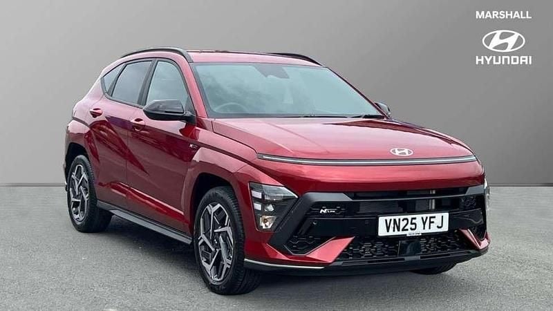 Ultimate red New 2025 Hyundai Kona N Line SUV | £23,314 (Super price) - Image 1/4
