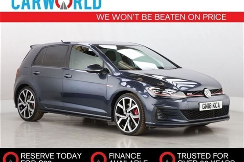Blue Used 2018 VW Golf VII GTI Hatchback | £18,990 (Good price) - Image 1/3