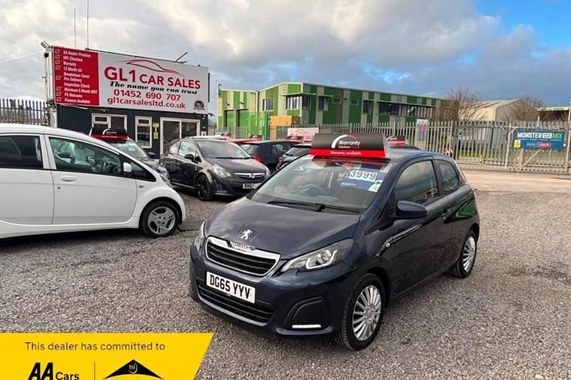 Used Peugeot 108 Active+ 68 HP (50 kW) 2015 Blue Hatchback