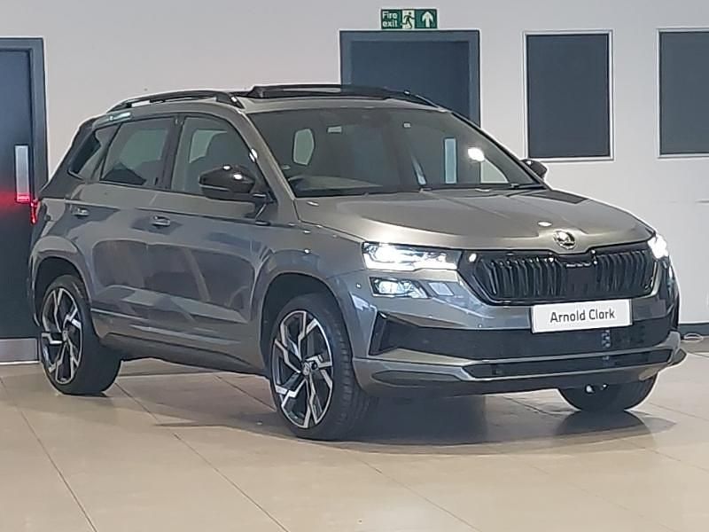 Grey Used 2024 Skoda Karoq SportLine SUV | £26,798 (A bit pricey) - Image 1/4