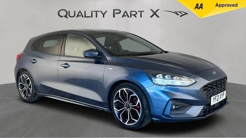 Blue Used 2021 Ford Focus ST-Line X Hatchback | £12,250 (Super price) - Image 1/4