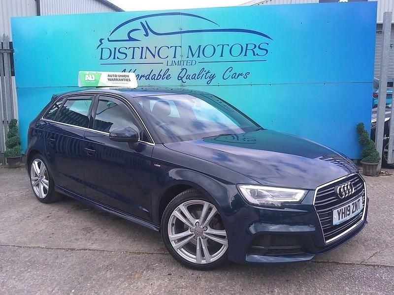 Blue Used 2019 Audi A3 Sportback S-Line Hatchback | £10,989 (Super price) - Image 1/4