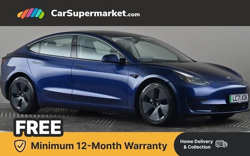 Used Tesla Model 3 Standard Range 208 kW (283 HP) 2021 Blue Sedan