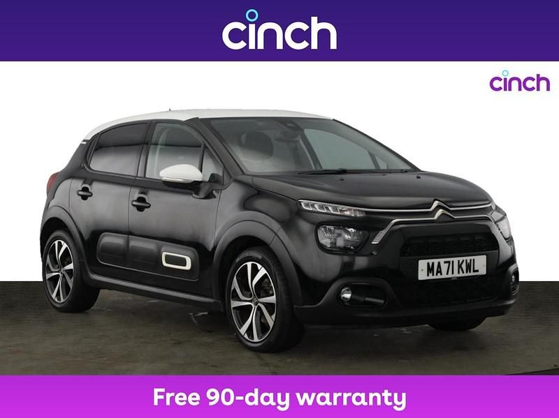Black Used 2021 Citroën C3 PureTech Hatchback | £9,749 (A bit pricey) - Image 1/3