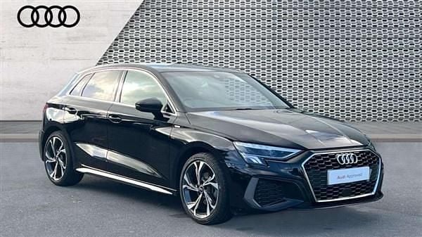 Black Used 2023 Audi A3 S-Line Hatchback | £21,387 (Fair price) - Image 1/4