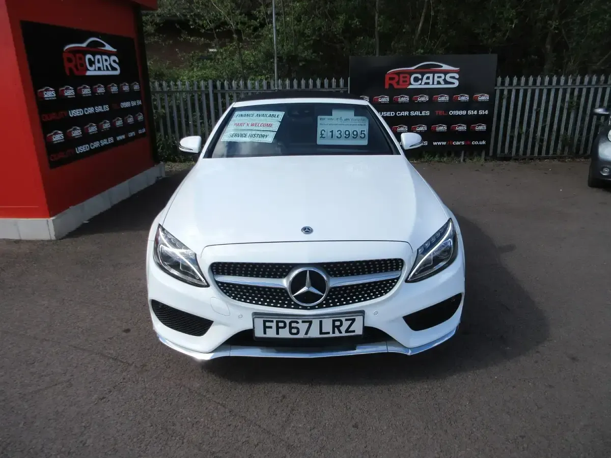 Used Mercedes C200 AMG line 2017 White Cabriolet