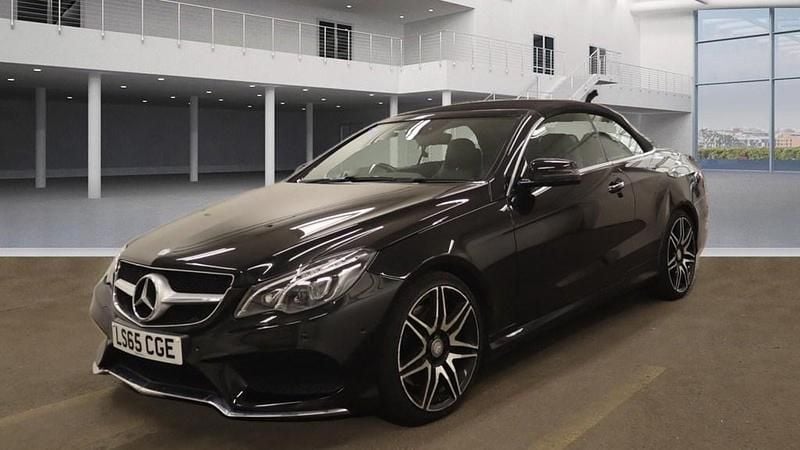 Used Mercedes E400 AMG line 333 HP (244 kW) 2015 Black Cabriolet