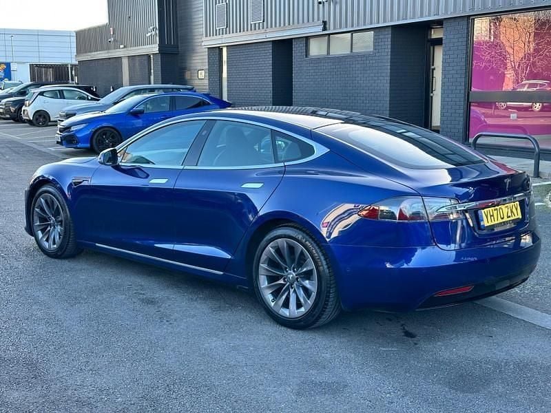 Used Tesla Model S Long Range AWD 397 kW (541 HP) 2020 Blue Hatchback
