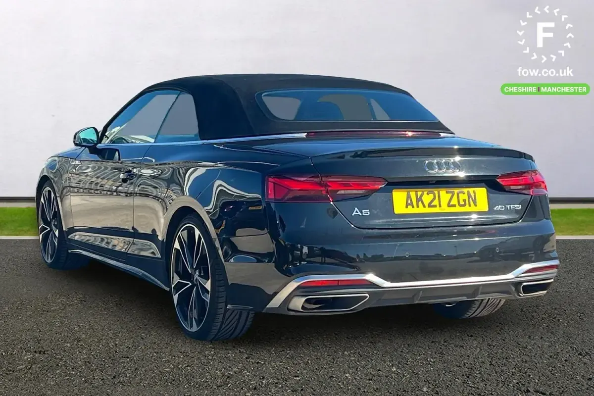 Used Audi A5 Cabriolet Performance 204 HP (150 kW) 2021 Black Cabriolet