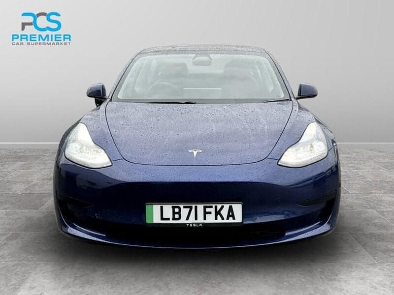 Used Tesla Model 3 Standard Range Plus 366 kW (498 HP) 2021 Blue Sedan