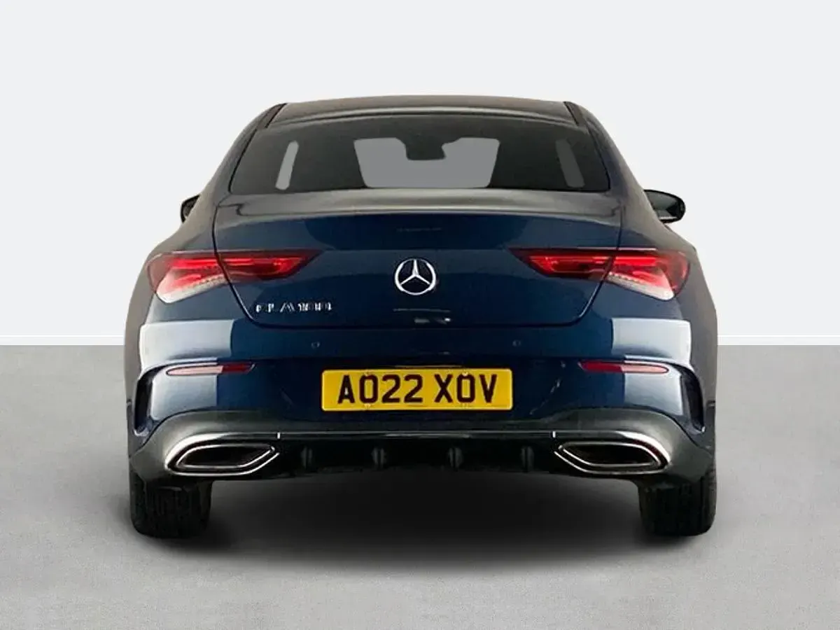Used Mercedes CLA180 AMG line 136 HP (100 kW) 2022 Blue Sedan