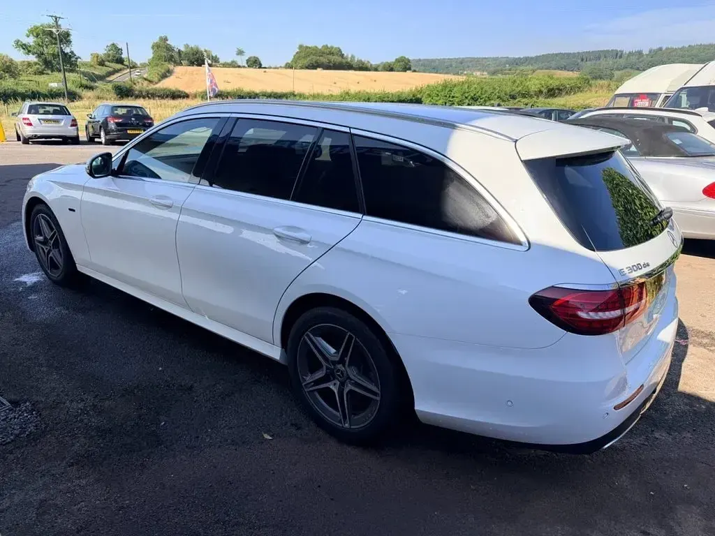 Used Mercedes E300 AMG line 2021 White Estate