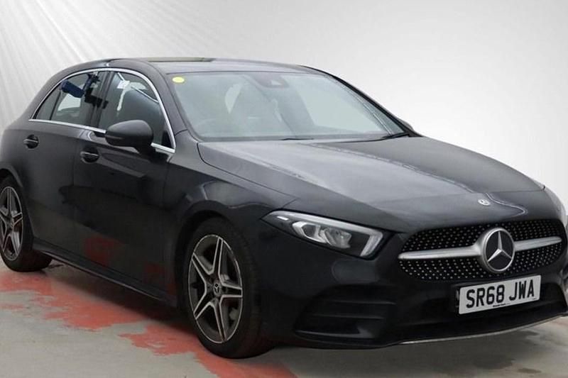Used Mercedes A180 AMG line 116 HP (85 kW) 2019 Black Hatchback