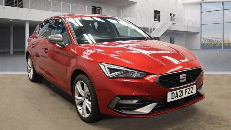 Red Used 2021 Seat Leon FR Hatchback | £17,499 (Fair price) - Image 1/4