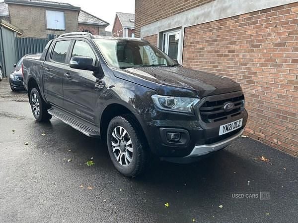 Black Used 2021 Ford Ranger Wildtrack Pickup | £14,900 (Super price) - Image 1/4