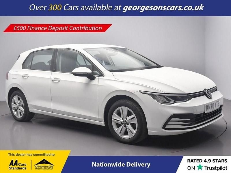 White Used 2020 VW Golf VII S Hatchback | £15,500 (Fair price) - Image 1/4