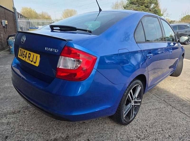 Used Skoda Rapid Sport 105 HP (77 kW) 2014 Blue Hatchback