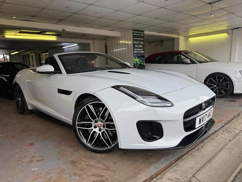 White Used 2017 Jaguar F-Type R-Dynamic Cabriolet | £29,490 (Fair price) - Image 1/4