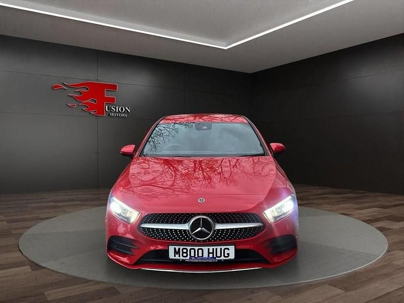 Used Mercedes A180 AMG line 136 HP (100 kW) 2019 Red Hatchback