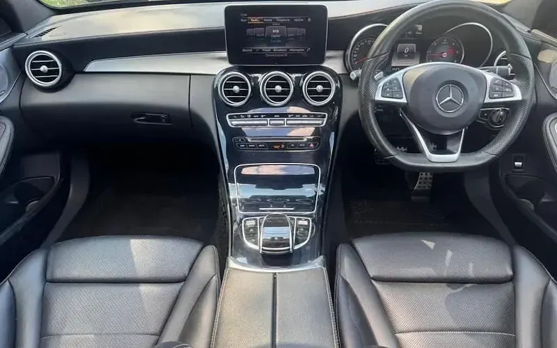 Used Mercedes C250 AMG line 204 HP (150 kW) 2015 Black Estate